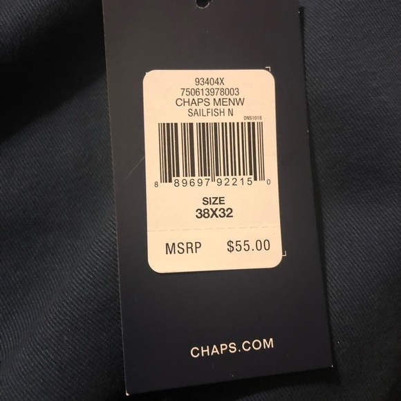 Mens Chaps 5 pocket twill pants - Picture 6 of 8